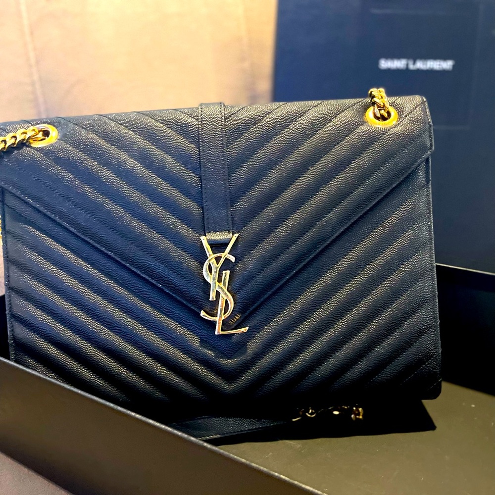 YSL large envelope bag